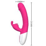 Wibrator- Silicone Vibrator USB 7 Powerful Licking and Thrusting Modes - obrazek 2