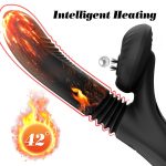 Silicone Vibrator 7 Powerful Modes - Licking,
Thrusting and Heating, Black - obrazek 8