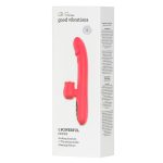 Silicone Vibrator 7 Powerful Modes -
Licking, 7 Thrusting
Heating, Red