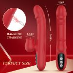Silicone Vibrator 7 Powerful Modes -
Licking, 7 Thrusting
Heating, Red - obrazek 10
