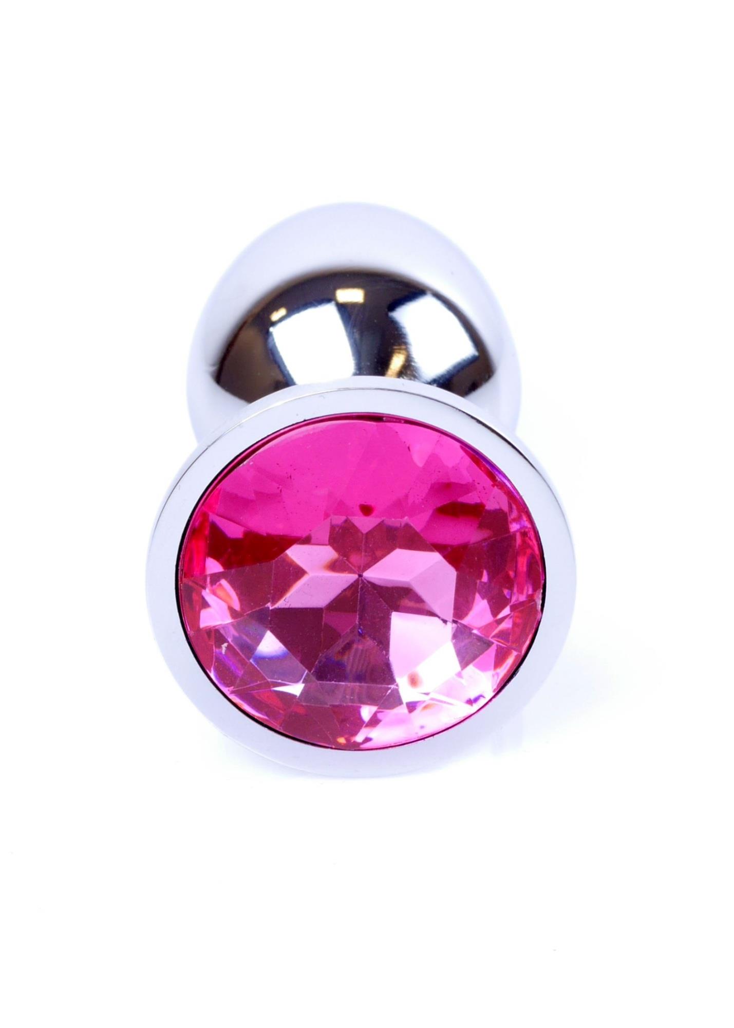 64-00008_1 Plug-Jewellery Silver PLUG- Pink - obrazek 1