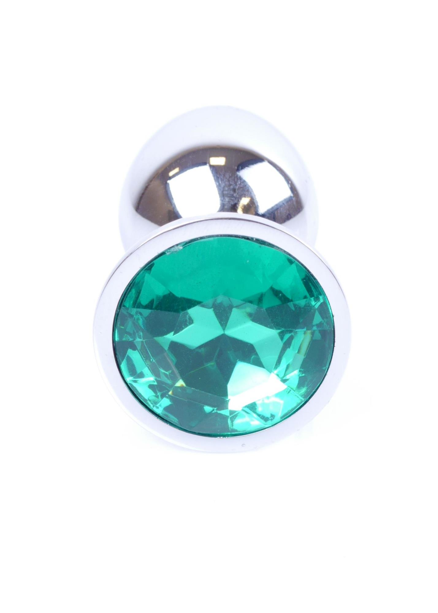 64-00011_1 Plug-Jewellery Silver PLUG- Green - obrazek 1
