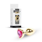 Plug-Jewellery Gold  Heart PLUG- Pink - obrazek 10