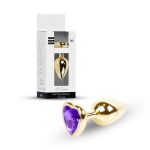 Plug-Jewellery Gold  Heart PLUG- Purple - obrazek 9