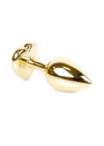 Plug-Jewellery Gold  Heart PLUG- Purple - obrazek 2
