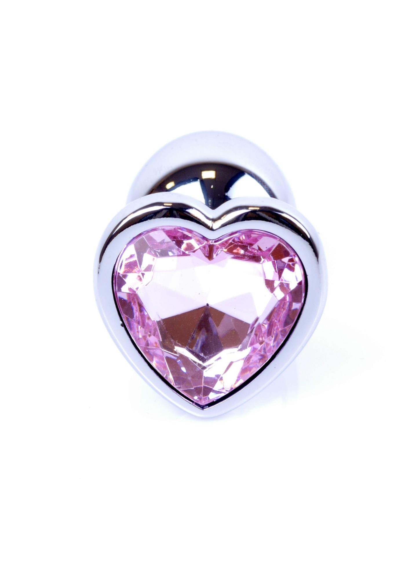64-00045_1 Plug-Jewellery Silver Heart PLUG- Rose - obrazek 1