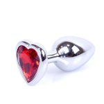 Plug-Jewellery Silver  Heart PLUG- Red - obrazek 10