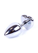 Plug-Jewellery Silver  Heart PLUG- Light Blue - obrazek 2