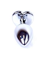 Plug-Jewellery Silver  Heart PLUG- Light Blue - obrazek 3