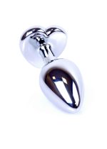 Plug-Jewellery Silver  Heart PLUG- Light Blue - obrazek 5