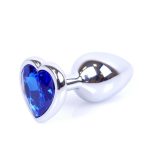 Plug-Jewellery Silver Heart PLUG- Dark Blue - obrazek 9
