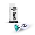 Plug-Jewellery Silver  Heart PLUG- Green - obrazek 11