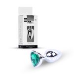 Plug-Jewellery Silver  Heart PLUG- Green - obrazek 12