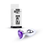 Plug-Jewellery Silver  Heart PLUG- Purple - obrazek 11