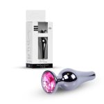 Plug-Jewellery Dark Silver BUTT PLUG- Pink - obrazek 10