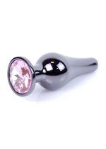 Plug-Jewellery Dark Silver BUTT PLUG- Rose - obrazek 7