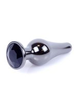 Plug-Jewellery Dark Silver BUTT PLUG- Black - obrazek 7