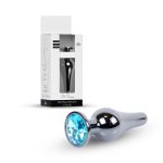 Plug-Jewellery Dark Silver BUTT PLUG- Light Blue - obrazek 10