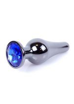 Plug-Jewellery Dark Silver BUTT PLUG- Dark Blue - obrazek 7