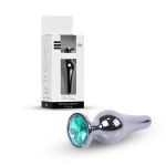 Plug-Jewellery Dark Silver BUTT PLUG- Green - obrazek 10