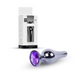 Plug-Jewellery Dark Silver BUTT PLUG- Purple - obrazek 10