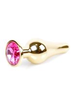 Plug-Jewellery Gold BUTT PLUG- Pink - obrazek 7