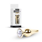Plug-Jewellery Gold BUTT PLUG- Clear - obrazek 10