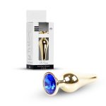 Plug-Jewellery Gold BUTT PLUG- Dark Blue - obrazek 10