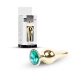 Plug-Jewellery Gold BUTT PLUG- Green - obrazek 10