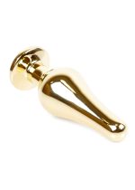 Plug-Jewellery Gold BUTT PLUG- Green - obrazek 2