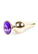 Plug-Jewellery Gold BUTT PLUG- Purple - obrazek 7