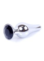 Plug-Jewellery Silver BUTT PLUG- Black - obrazek 7