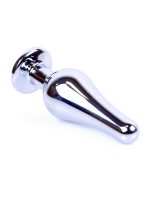 Plug-Jewellery Silver BUTT PLUG- Clear - obrazek 2