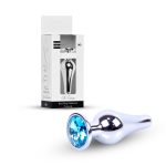 Plug-Jewellery Silver BUTT PLUG- Light Blue - obrazek 10