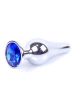 Plug-Jewellery Silver BUTT PLUG- Dark Blue - obrazek 7
