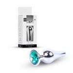 Plug-Jewellery Silver BUTT PLUG- Green - obrazek 10