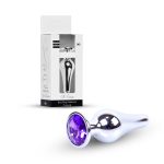Plug-Jewellery Silver BUTT PLUG- Purple - obrazek 10
