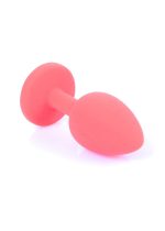 Plug-Jewellery Red Silicon PLUG Small- Blue Diamond - obrazek 3