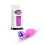 Plug-Jewellery Pink Silicon PLUG Small- Light Blue Diamond - obrazek 10