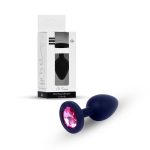 Plug-Jewellery Black Silicon PLUG Small- Pink Diamond - obrazek 9