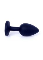 Plug-Jewellery Black Silicon PLUG Small- Pink Diamond - obrazek 4