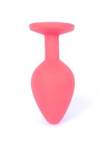 Plug-Jewellery Red Silicon PLUG Medium- Blue Diamond - obrazek 6