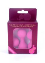 Kulki-Silicone Kegal Balls Set - Pink - obrazek 5
