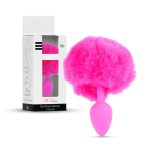 Plug-Jewellery Silicon PLUG - Bunny Tail - Pink - obrazek 6