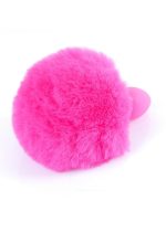 Plug-Jewellery Silicon PLUG - Bunny Tail - Pink - obrazek 3