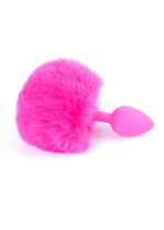 Plug-Jewellery Silicon PLUG - Bunny Tail - Pink - obrazek 4