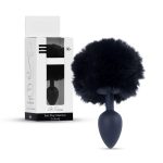 Plug-Jewellery Silicon PLUG - Bunny Tail - Black - obrazek 6