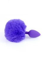 Plug-Jewellery Silicon PLUG - Bunny Tail - Purple - obrazek 3