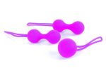 Kulki-Silicone Kegal Balls Set - Purple - obrazek 2