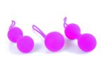 Kulki-Silicone Kegal Balls Set - Purple - obrazek 3